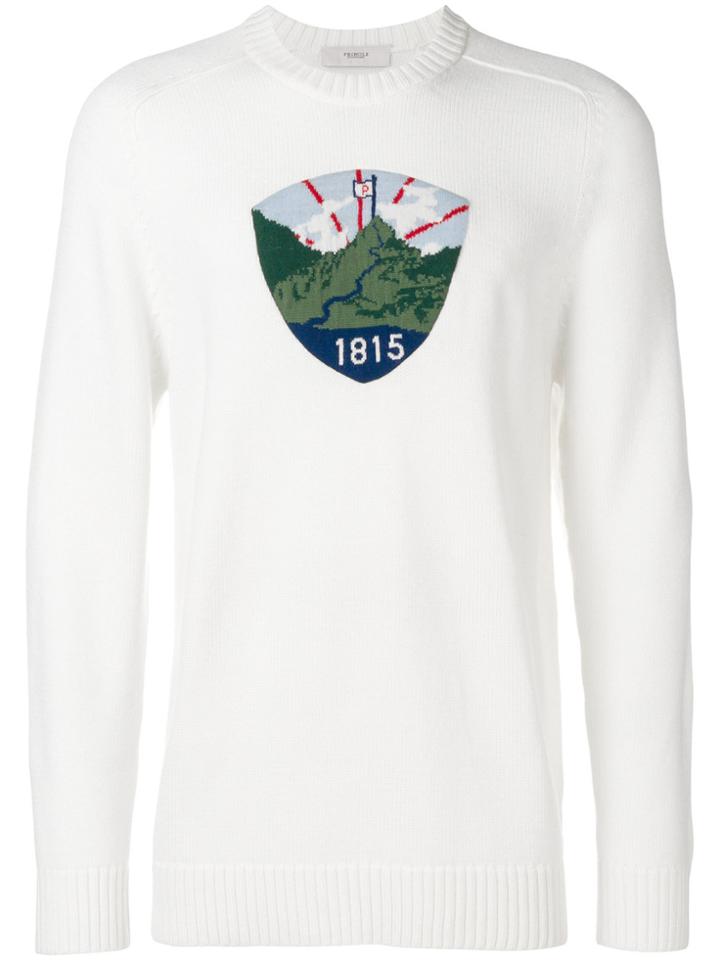 Pringle Of Scotland Icon Patch Sweater - White
