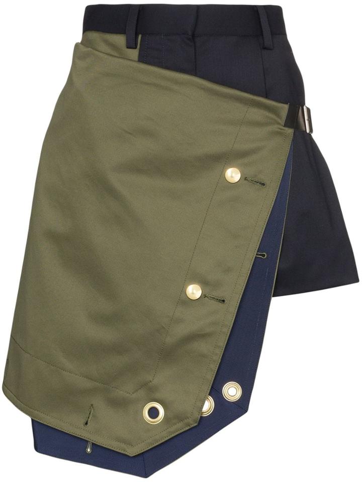 Sacai Wrap Detail Skort - Blue