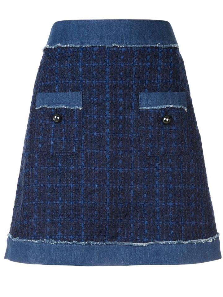 Kate Spade A-line Denim Skirt - Blue