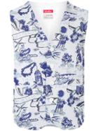Coohem Aloha Jacquard Vest, Men's, Size: 46, White, Cotton/acrylic/nylon