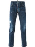 Dsquared2 'tidy Biker' Jeans, Men's, Size: 50, Blue, Cotton/polyester/spandex/elastane