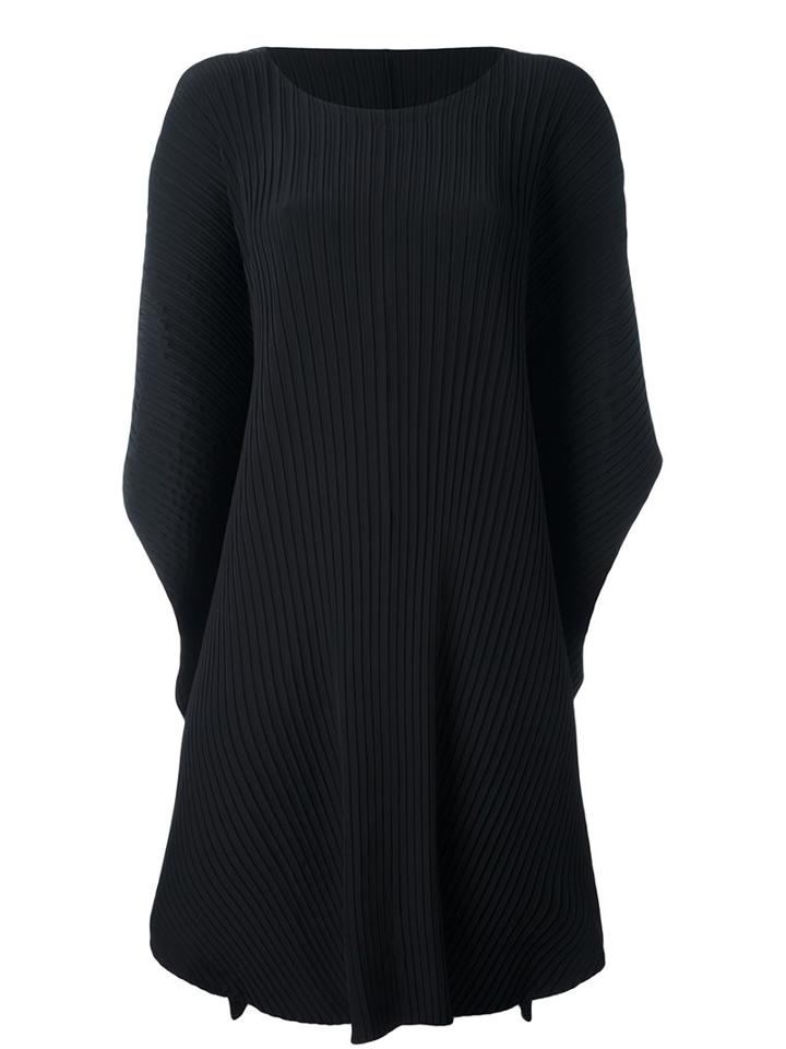 Issey Miyake 'earth Pleat Solid' Dress, Women's, Size: 2, Black, Polyester