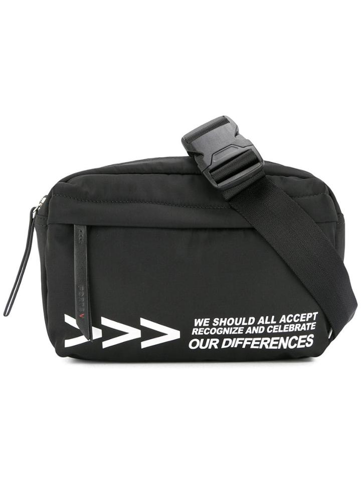 Ports V Slogan Belt Bag - Black