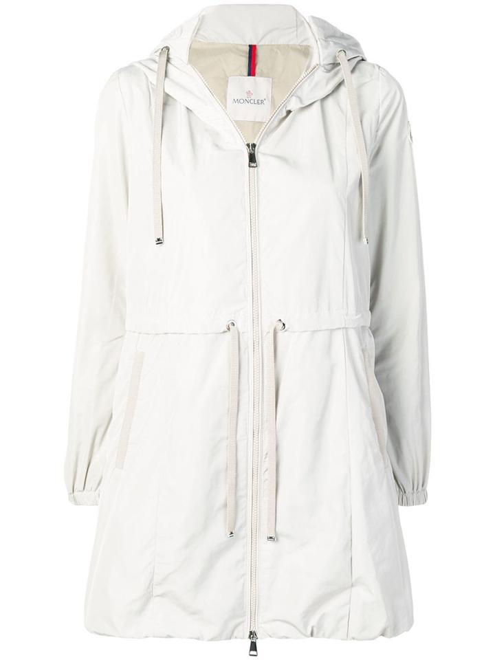 Moncler Zipped Trench Coat - Neutrals