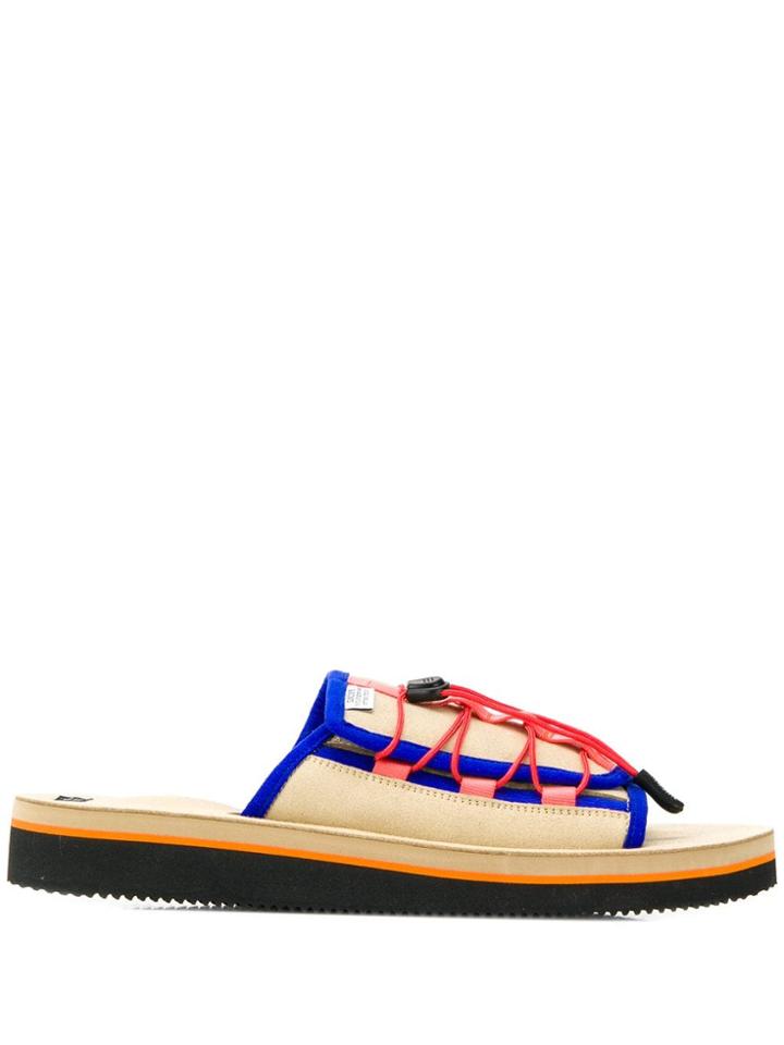 Suicoke Drawstring Slip-on Sandals - Neutrals