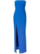 Likely Strapless Evening Dress - Blue