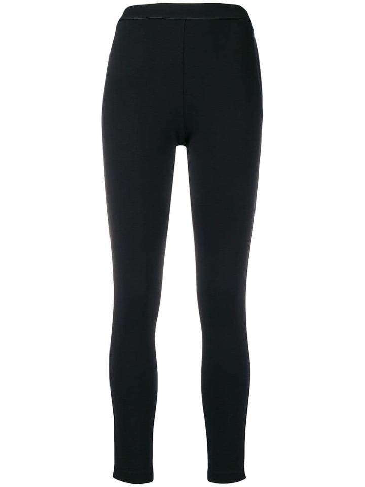 Twin-set Skinny Cropped Trousers - Black