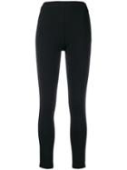 Twin-set Skinny Cropped Trousers - Black