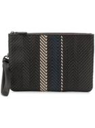 Ermenegildo Zegna Woven Clutch Bag - Brown