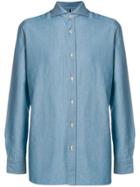 Borrelli Classic Plain Shirt - Blue