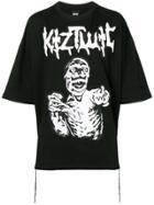 Ktz Oversized Graphic Print T-shirt - Black