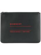 Givenchy Logo Print Clutch - Black
