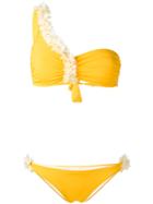 La Reveche One Shoulder Bikini - Yellow & Orange