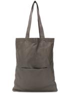 Rick Owens Leather Tote Bag - Grey