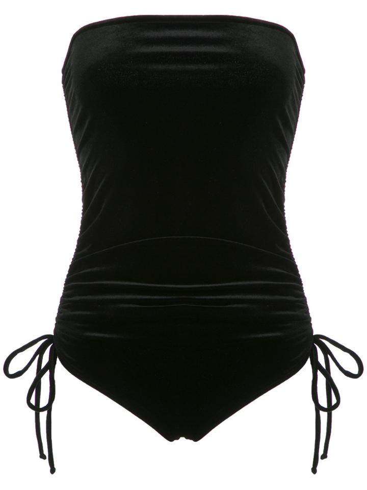 Adriana Degreas Velvet Swimsuit - Black