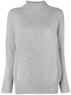 's Max Mara Turtle-neck Fitted Sweater - Grey