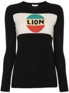 Bella Freud Wool Lion Sweater - Black