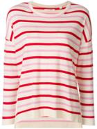 Chinti & Parker Slouchy Knitted Striped Sweater - Multicolour
