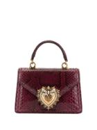 Dolce & Gabbana Devotion Embossed Tote Bag - Purple
