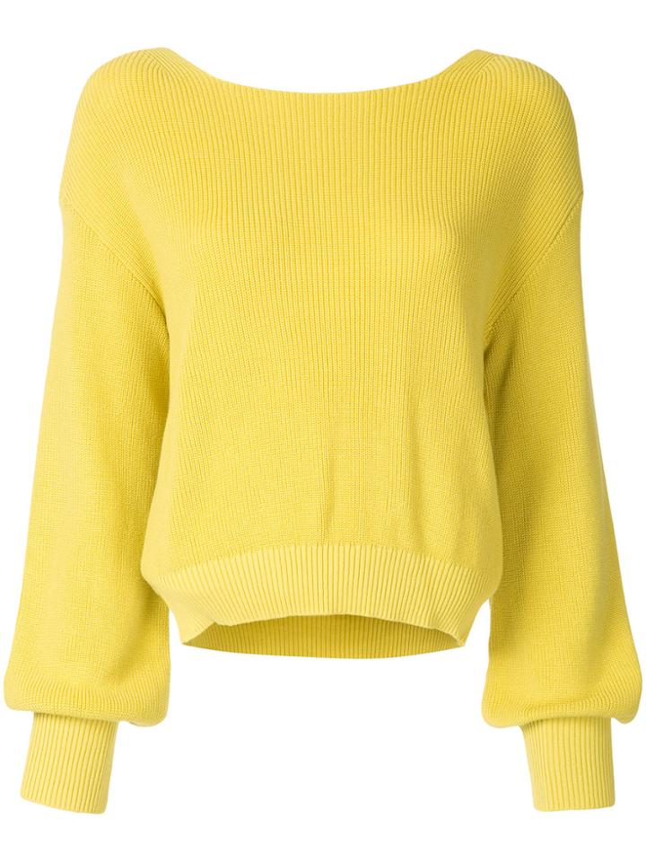 Aula Deep V-back Jumper - Yellow & Orange
