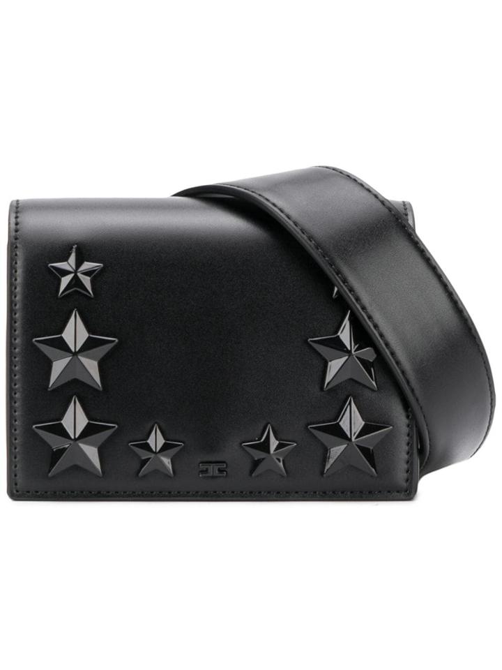 Elisabetta Franchi Star Stud Bum Bag - Black