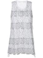 Victoria Victoria Beckham Tulle Layer Tank - White