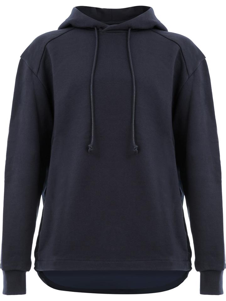 Juun.j Contrast Back Hoodie - Blue