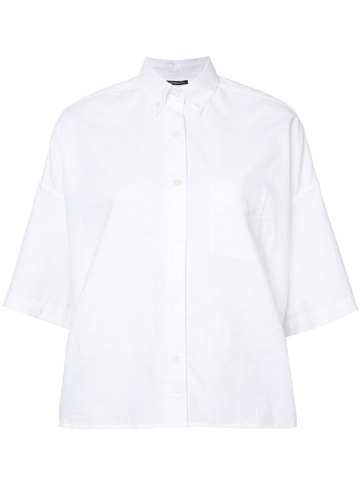 R13 Wide Sleeve Shirt, Women's, Size: Small, White, Cotton