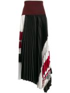 3.1 Phillip Lim Asymmetric Pleated Skirt - Red