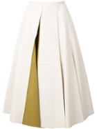 Jil Sander Pleated Skirt, Women's, Size: 34, Nude/neutrals, Leather