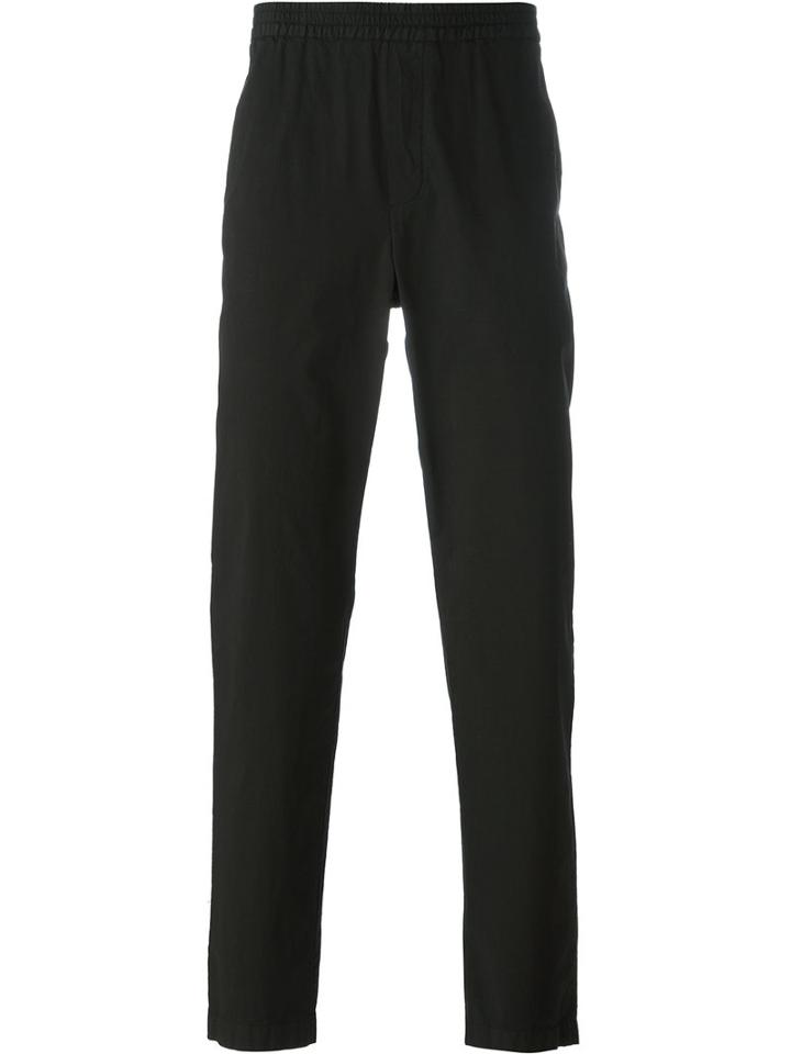 Msgm Elasticated Waistband Track Pants, Men's, Size: 50, Black, Cotton/spandex/elastane