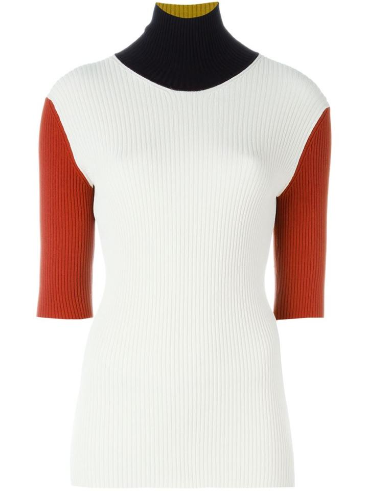 Petar Petrov Colour Block Ribbed Sweater