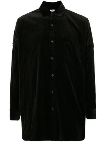 Gold / Toyo Enterprise Velvet Drop Shoulder Shirt - Black