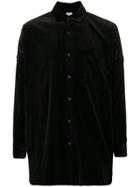 Gold / Toyo Enterprise Velvet Drop Shoulder Shirt - Black