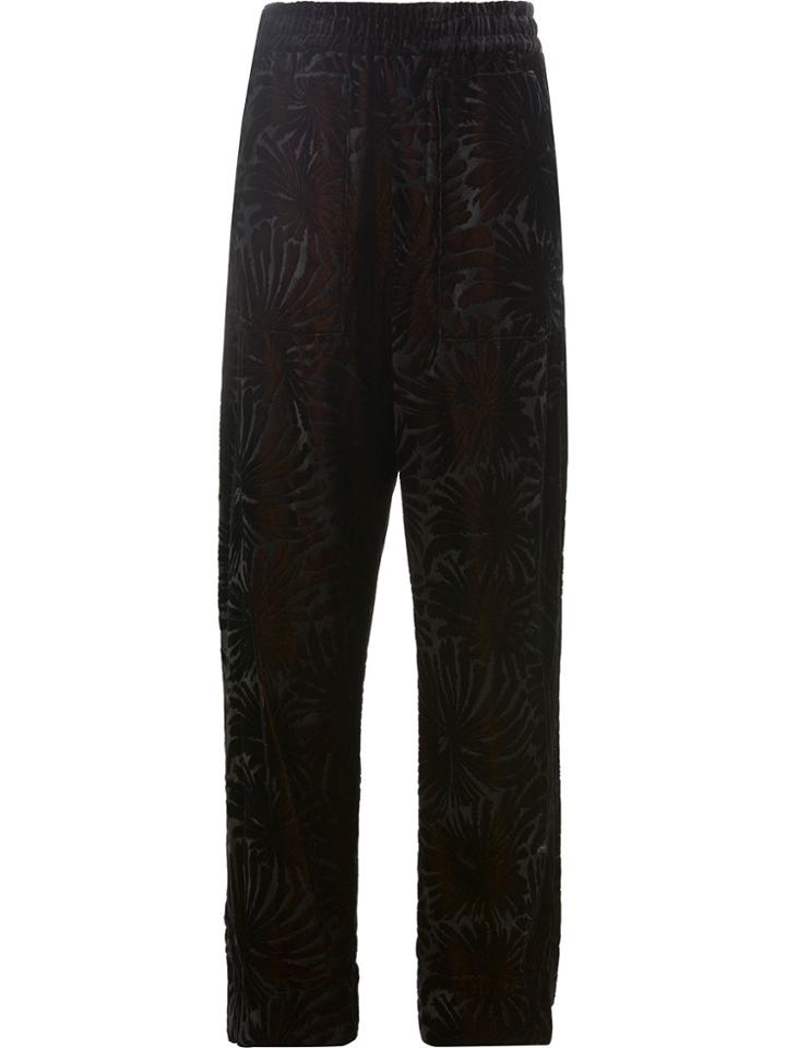 Haider Ackermann Floral Trousers - Black