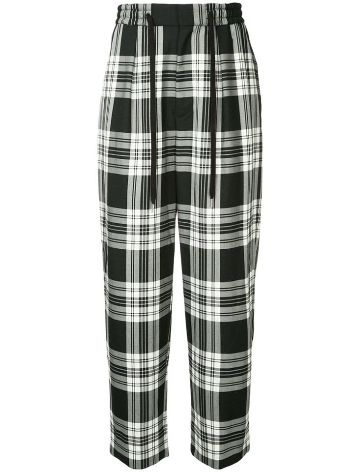 Monkey Time Checked Print Trousers - Black
