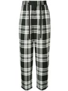 Monkey Time Checked Print Trousers - Black