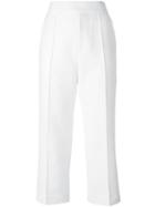 Marni Cropped Trousers, Women's, Size: 40, White, Cotton