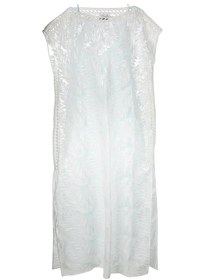 Si-jay - Embroidered Maxi Dress - Women - Polyester - 44, Women's, White, Polyester