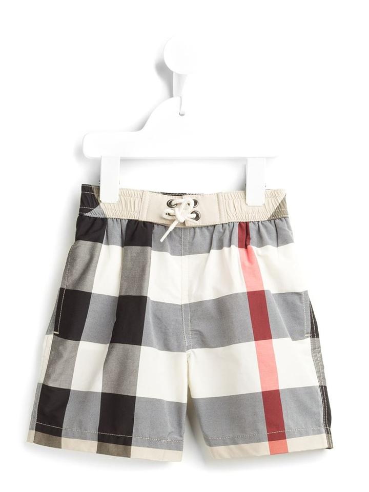 Burberry Kids House Check Swim Shorts, Boy's, Size: 10 Yrs, Nude/neutrals