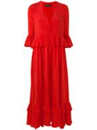 Rossella Jardini - Flared Dress - Women - Silk - 40, Yellow/orange, Silk