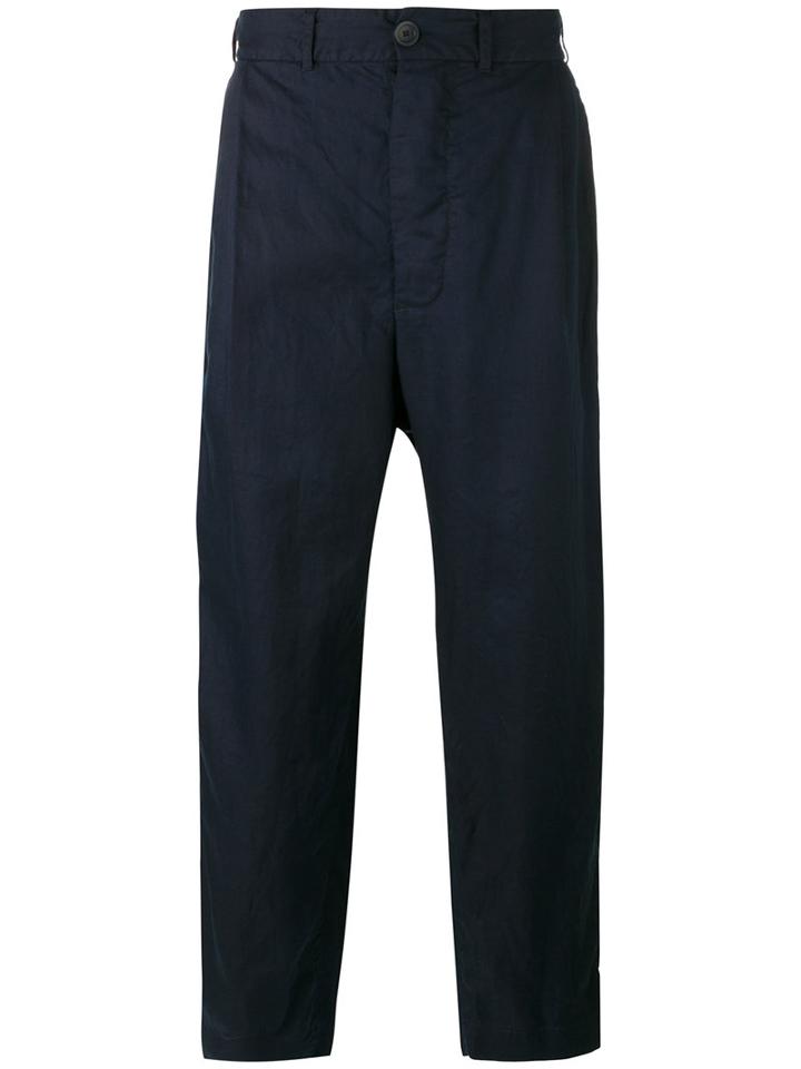 Casey Casey Loose-fit Trousers, Men's, Size: Small, Blue, Cotton
