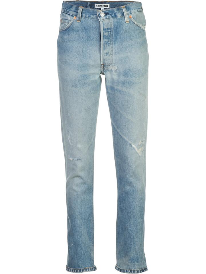 Re/done Denim High-rise Jeans - Blue