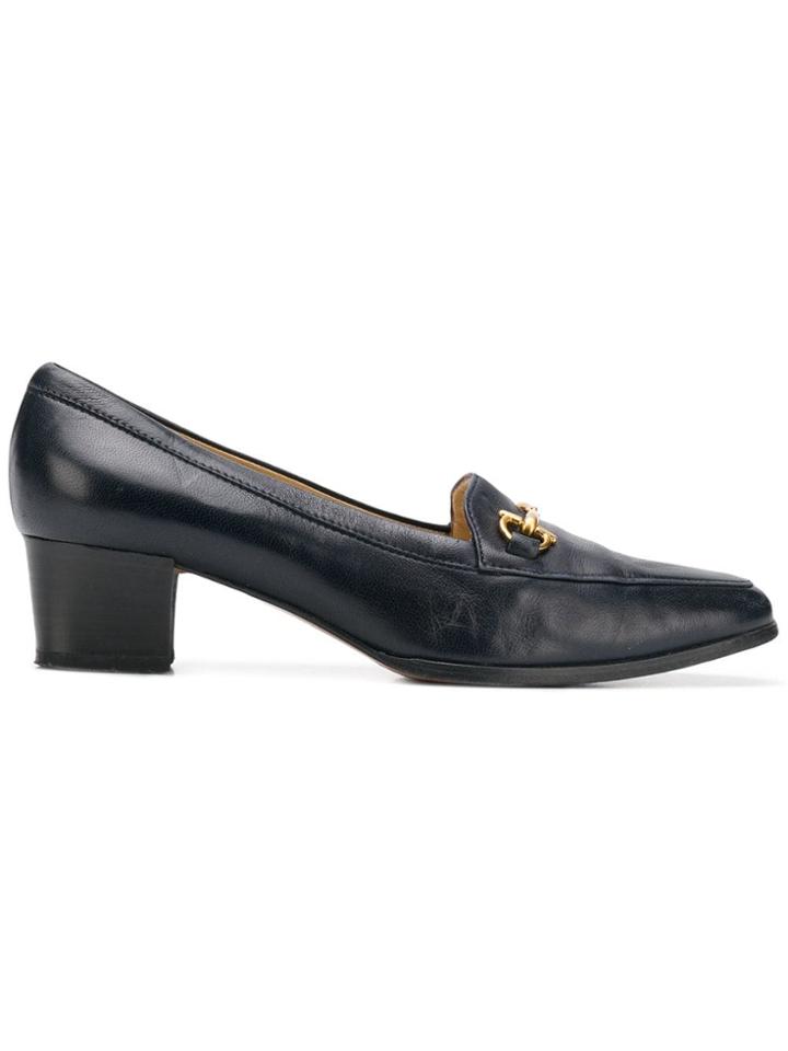 Gucci Vintage 1990's Horsebit Loafers - Black