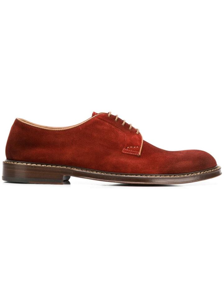 Doucal's Derby Shoes - Orange
