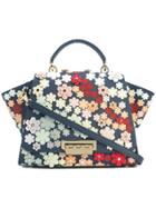 Zac Zac Posen Eartha 3d Floral Shoulder Bag - Blue