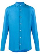Z Zegna Casual Button Down Shirt - Blue