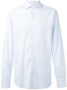 Barba Cutaway Collar Shirt, Men's, Size: 40, Blue, Cotton