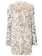 Ulla Johnson Leopard Print Fur Coat - Nude & Neutrals