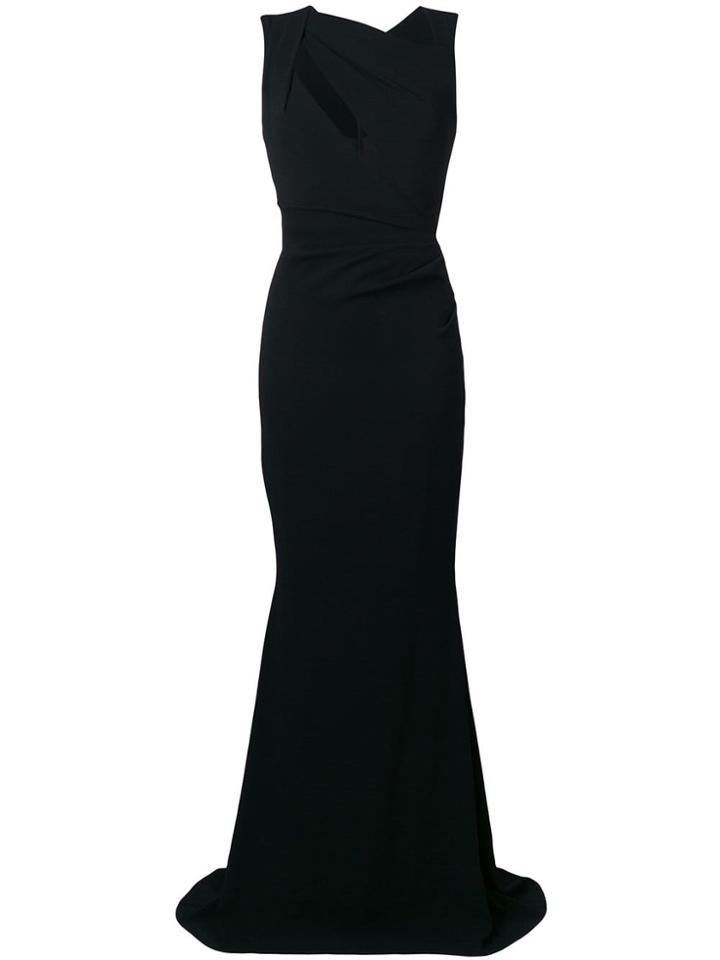 Talbot Runhof Cut-out Detail Evening Dress - Black